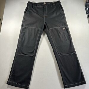 Mens Dickies Florala Double Knee Skate Work Pants Black W36 L32 Utility Wear
